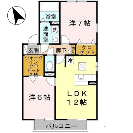 砥堀駅 徒歩12分 1階の物件間取画像